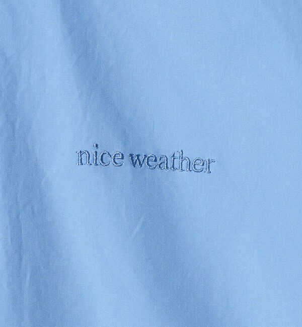 NICE WEATHER「＜NICE WEATHER＞ロゴ クロップド シャツ」|シャツ・ブラウス|
