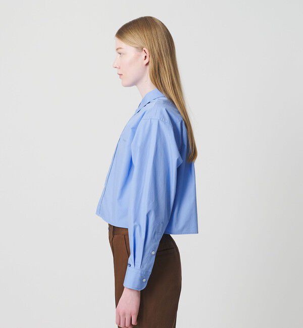 NICE WEATHER「＜NICE WEATHER＞ロゴ クロップド シャツ」|シャツ・ブラウス|