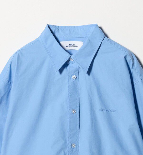 NICE WEATHER「＜NICE WEATHER＞ロゴ クロップド シャツ」|シャツ・ブラウス|