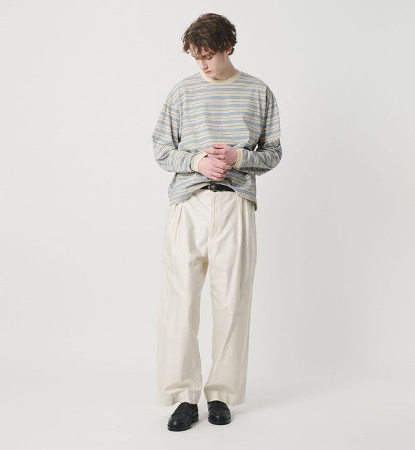 BEAUTY&YOUTH UNITED ARROWS「オルタネイトボーダー ボリュームスリーブ クルーネック カットソー」|Tシャツ・カットソー|