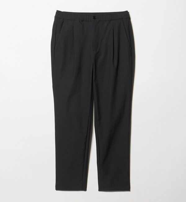 BEAUTY&YOUTH UNITED ARROWS「スラブ １プリーツ イージー テーパード パンツ NO.5 ストレッチ 撥水 UVカット 」|チノ|