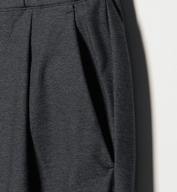 BEAUTY&YOUTH UNITED ARROWS「スラブ １プリーツ イージー テーパード パンツ NO.5 ストレッチ 撥水 UVカット 」|チノ|