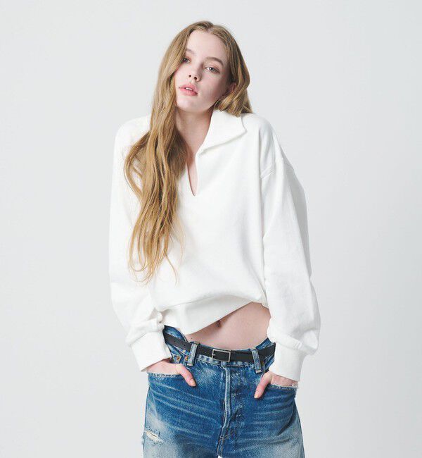 California General Store「＜CGS.＞オープン カラー スウェット / ウィメンズ」|スウェット・ジャージ|