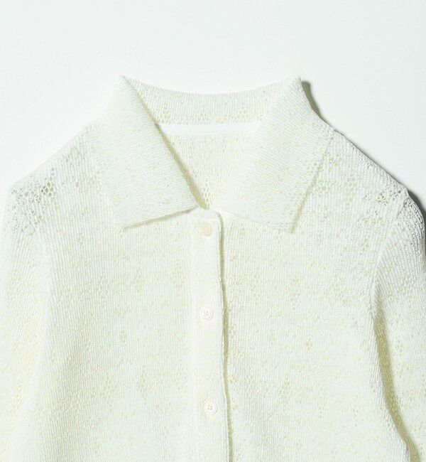 BEAUTY&YOUTH UNITED ARROWS「レースプリーツ シャツカーディガン ウォッシャブル」|カーディガン|