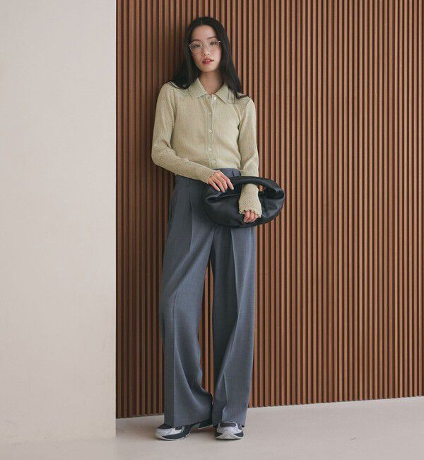 BEAUTY&YOUTH UNITED ARROWS「レースプリーツ シャツカーディガン ウォッシャブル」|カーディガン|