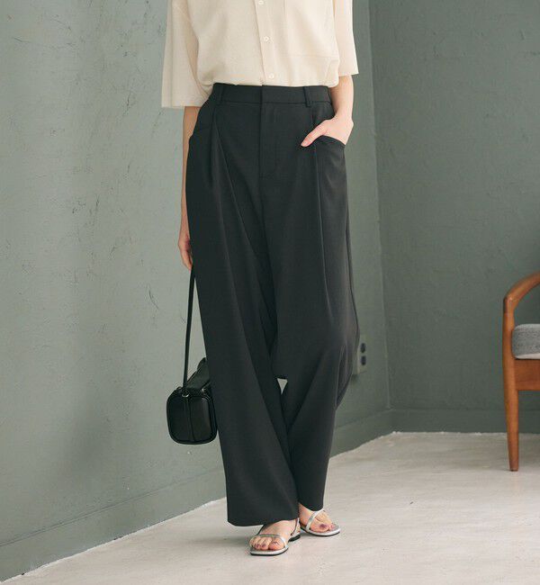 BEAUTY&YOUTH UNITED ARROWS「ポリエステルブレンド バックゴム ワイドパンツ ウォッシャブル」|その他|