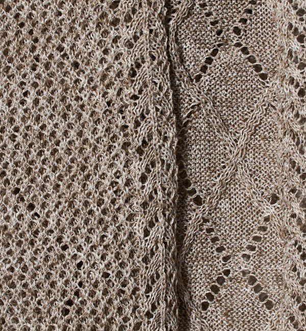 BEAUTY&YOUTH UNITED ARROWS「アイレットパターン シアー カーディガン 」|カーディガン|