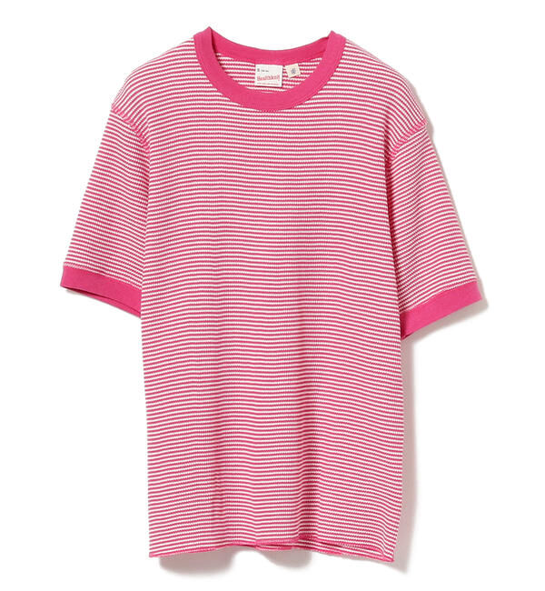BEAMSBOY「【別注】Healthknit / ワッフル ボーダー Tシャツ」|Tシャツ・カットソー|