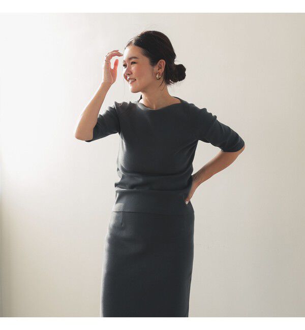 Demi-Luxe BEAMS 「シンプル ボートネックニット .M」|ニット・セーター|