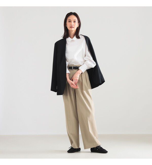 Demi-Luxe BEAMS 「グログラン カラー ブラウス」|シャツ・ブラウス|