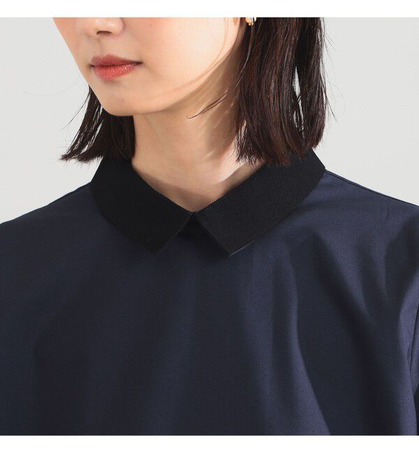 Demi-Luxe BEAMS 「グログラン カラー ブラウス」|シャツ・ブラウス|