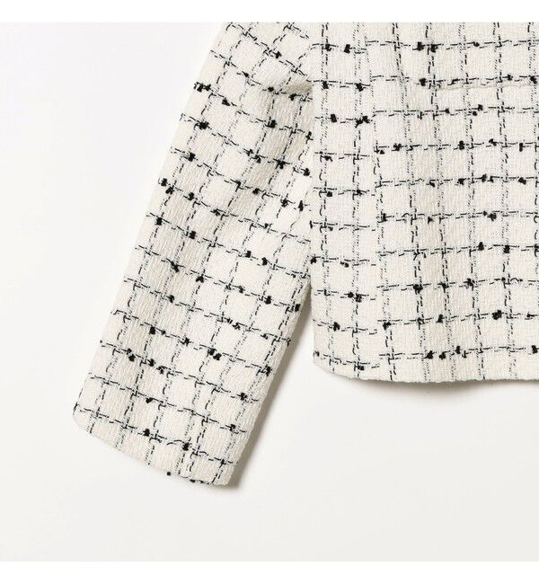 Demi-Luxe BEAMS 「ツイード ノーカラー ジャケット＊」|ダッフルコート|