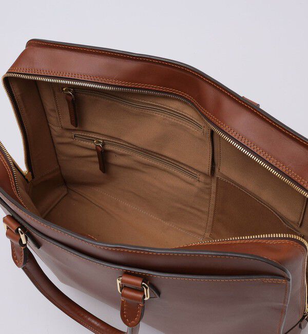 SHIPS「Boldrini Selleria: レザー ブリーフ バッグ」|ビジネスバッグ|