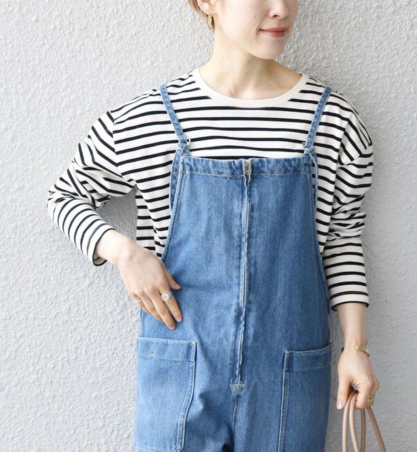 SHIPS any「SHIPS any:〈吸水速乾〉ラウンドヘム ロングスリーブ ワイド TEE」|Tシャツ・カットソー|