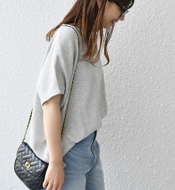 SHIPS any「【WEB限定】SHIPS any:〈洗濯機可能〉ワッフル ワイド TEE」|Tシャツ・カットソー|