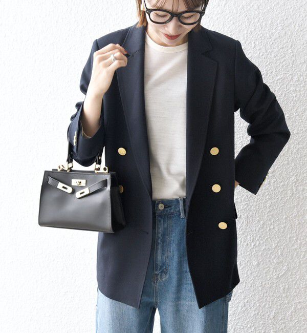 SHIPS any「SHIPS any:〈洗濯機可能〉アイビー ブレザー ダブル ジャケット」|テーラードジャケット|