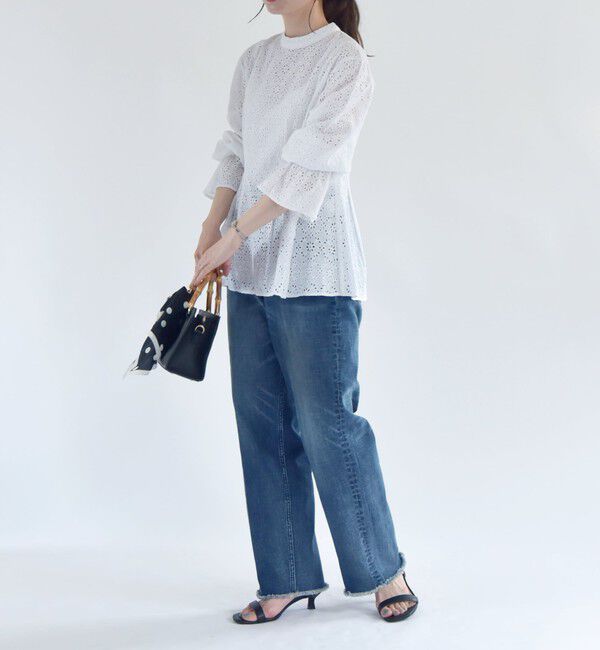 quaranciel「quaranciel:〈洗濯機可能〉ハンサム テーパード デニム パンツ」|デニム|