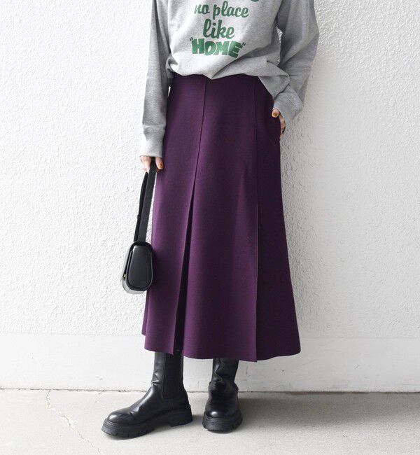 SHIPS any「SHIPS any: エア ニードル タック ミディ スカート」|スカート|