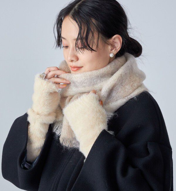 SHIPS for women「* フェイク ファー アーム ウォーマー ◇」|手袋|