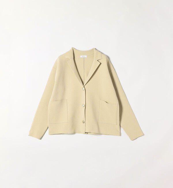 SHIPS any「SHIPS any:〈手洗い可能〉テーラード ニット カーディガン ジャケット」|テーラードジャケット|