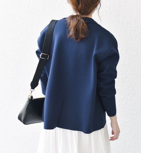 SHIPS any「SHIPS any:〈手洗い可能〉テーラード ニット カーディガン ジャケット」|テーラードジャケット|