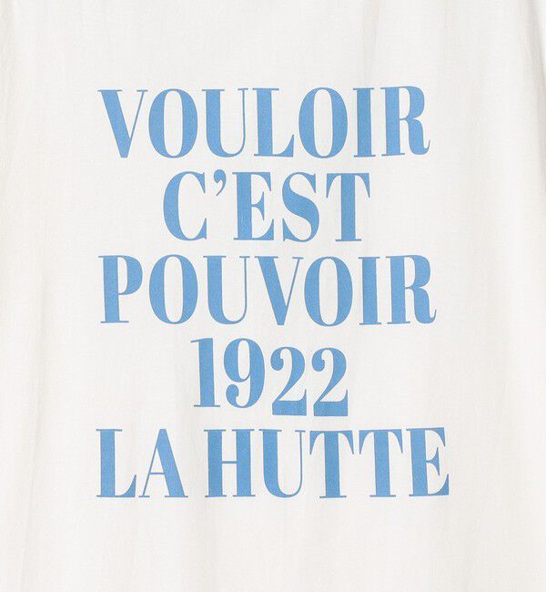 SHIPS any「La Hutte:〈洗濯機可能〉デザイン ロゴ  プリント TEE」|Tシャツ・カットソー|