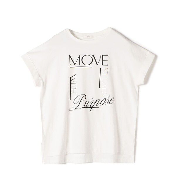 SHIPS for women「【WEB限定】〈手洗い可能〉バリエーション ロゴ 刺繍 プリントTEE」|Tシャツ・カットソー|