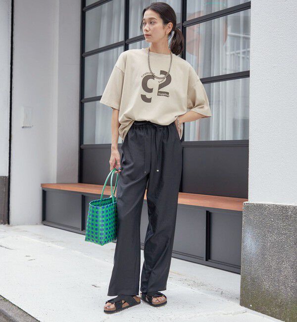 SHIPS for women「〈手洗い可能〉ツイル ドロスト パンツ」|その他|