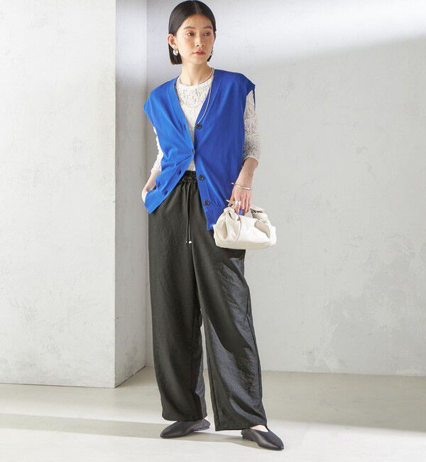 SHIPS for women「〈手洗い可能〉ツイル ドロスト パンツ」|その他|