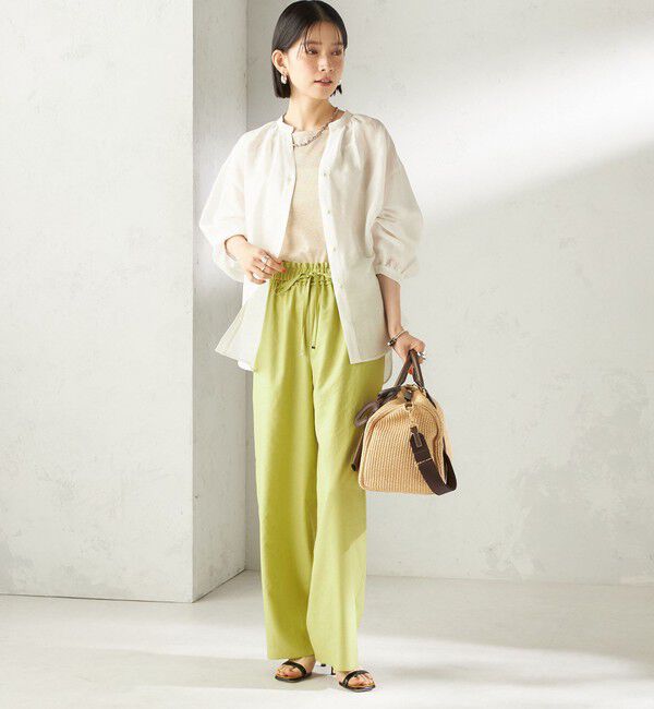 SHIPS for women「〈手洗い可能〉ツイル ドロスト パンツ」|その他|