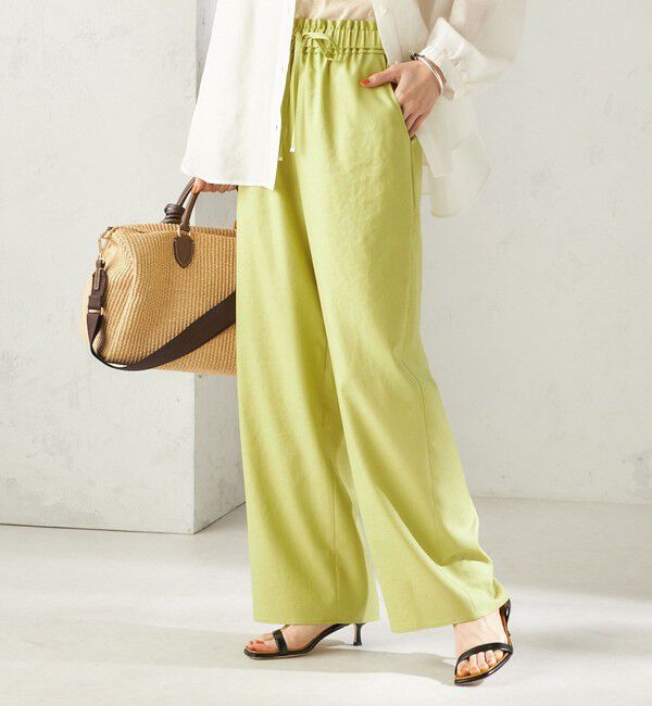 SHIPS for women「〈手洗い可能〉ツイル ドロスト パンツ」|その他|