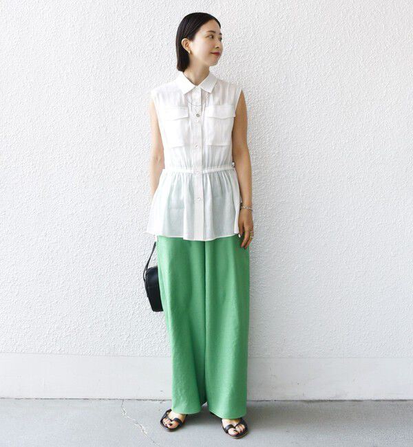 SHIPS for women「〈手洗い可能〉ツイル ドロスト パンツ」|その他|