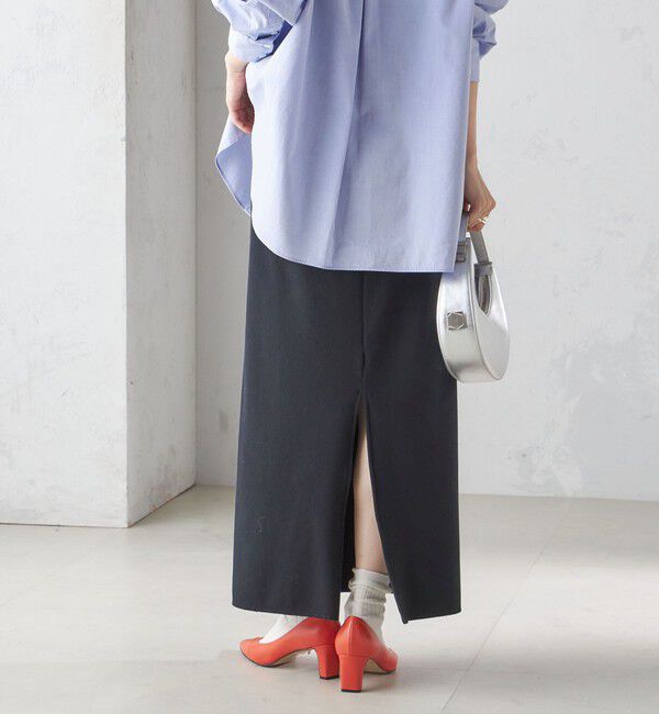 SHIPS for women「〈手洗い可能〉リブ ジャージー 2WAY ストレッチ スカート」|スカート|