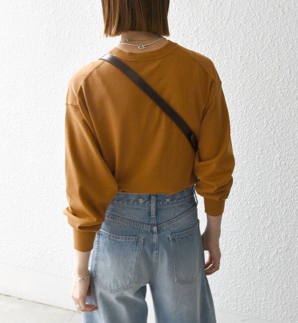 SHIPS any「SHIPS any:〈手洗い可能〉スウェットライク ニット プルオーバー」|ニット・セーター|