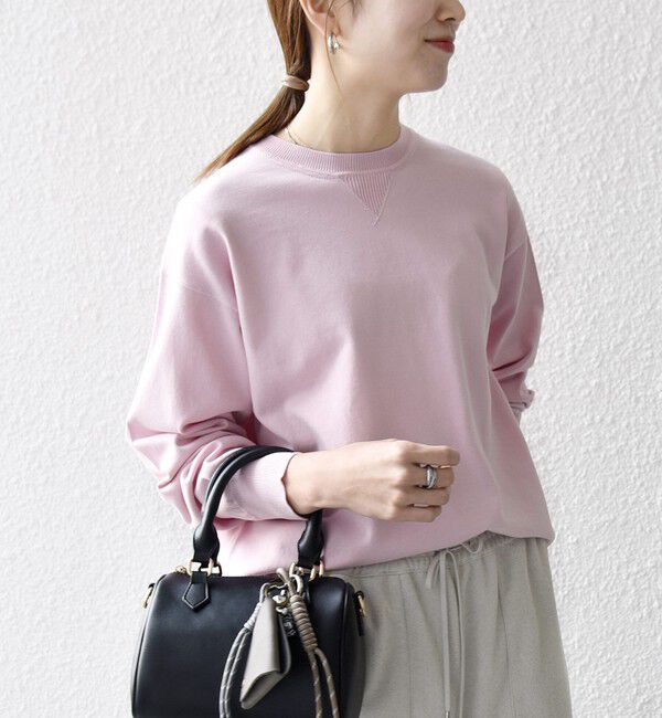 SHIPS any「SHIPS any:〈手洗い可能〉スウェットライク ニット プルオーバー」|ニット・セーター|