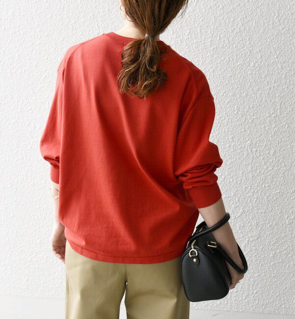 SHIPS any「SHIPS any:〈手洗い可能〉スウェットライク ニット プルオーバー」|ニット・セーター|