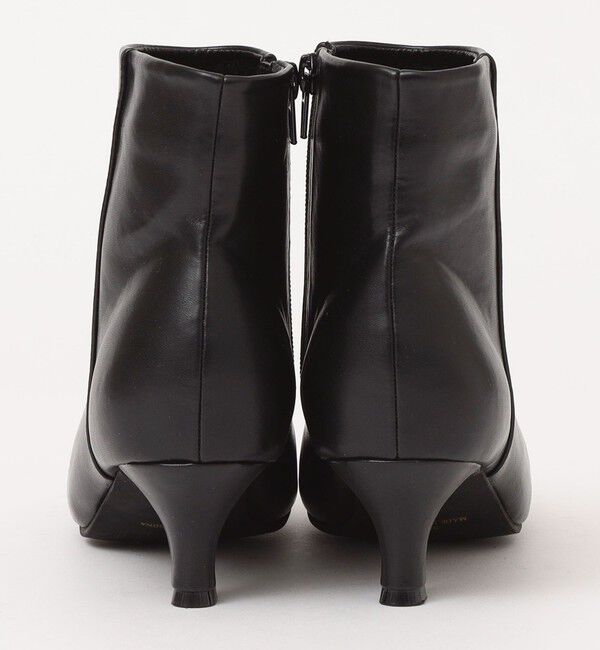 quaranciel「quaranciel: スクエアトゥ ローヒール ショート ブーツ」|ショートブーツ|