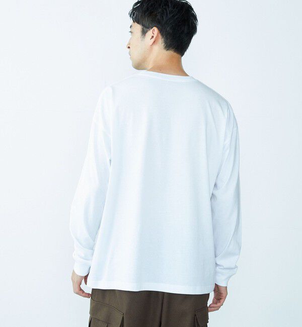 SHIPS「City Ambient Products: グラフィックプリント ロングスリーブTシャツ(ロンT)」|Tシャツ・カットソー|