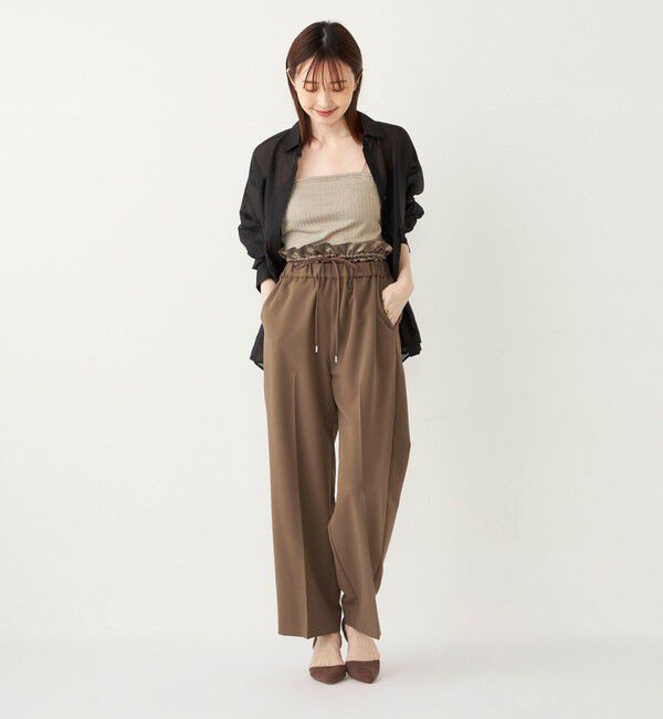 SHIPS Colors 「SHIPS Colors:〈洗濯機可能〉ハリヌキ ラメ カップ付き キャミソール」|インナー|