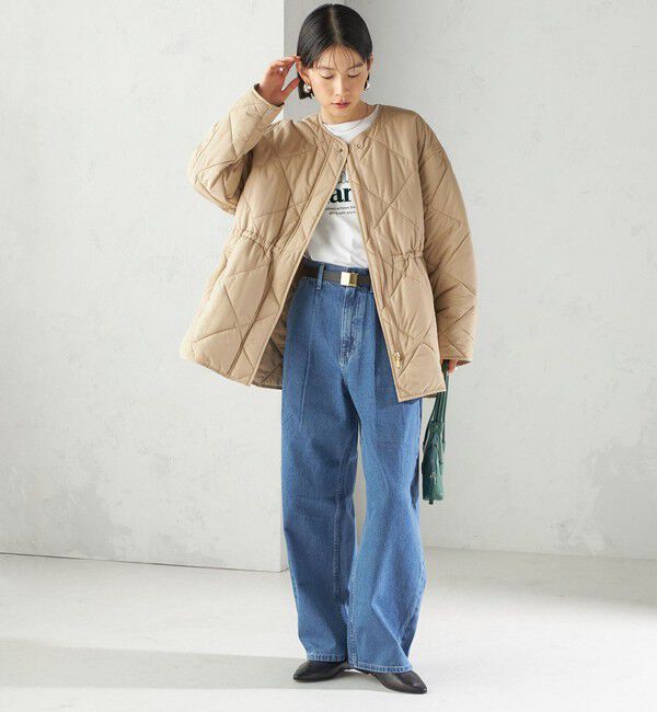 SHIPS for women「〈手洗い可能〉キルティング サイドジップ ブルゾン」|ブルゾン・スタジャン|