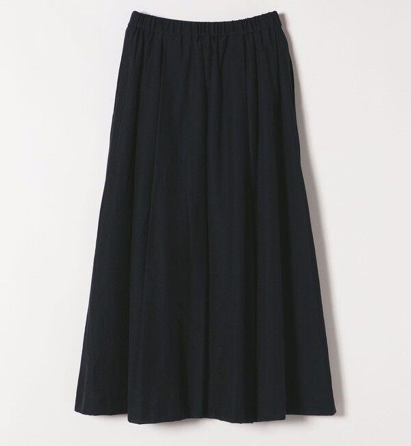 SHIPS any「SHIPS any:〈手洗い可能〉ヴィンテージサテン ランダムタック フレア スカート」|スカート|