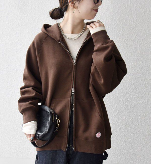 SHIPS any「SHIPS any:〈洗濯機可能〉USAコットン 裏起毛 ジップ スウェット パーカー」|パーカー|