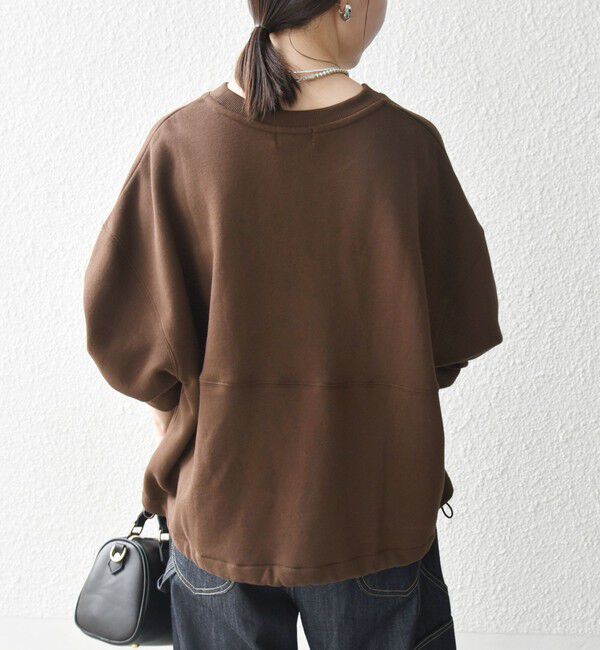 SHIPS any「【WEB限定】SHIPS any:〈洗濯機可能〉USA コットン 裏起毛 コクーン プルオーバー」|スウェット・ジャージ|