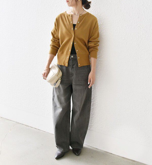 SHIPS any「【WEB限定】SHIPS any: USA コットン 裏起毛 コンパクト スナップ カーディガン」|カーディガン|