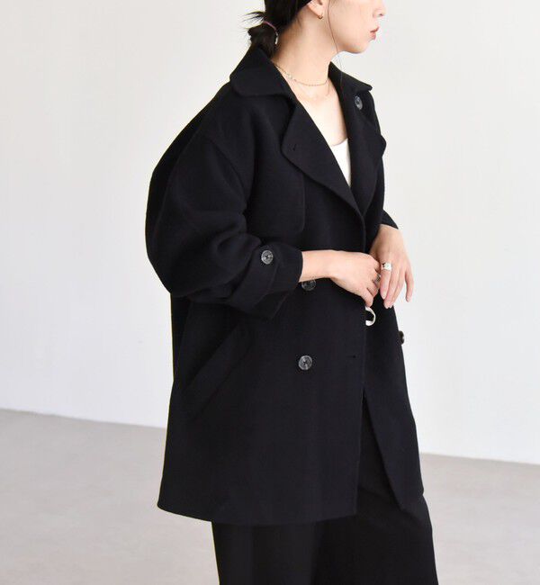 quaranciel「quaranciel: リバー ジャケット Pコート」|ピーコート|