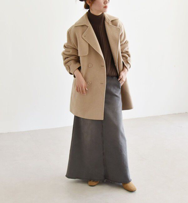 quaranciel「quaranciel: リバー ジャケット Pコート」|ピーコート|