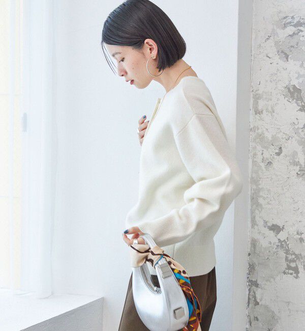 SHIPS for women「〈手洗い可能〉7G ウール カシミヤ ヘンリーネック 2WAY プルオーバー」|ニット・セーター|