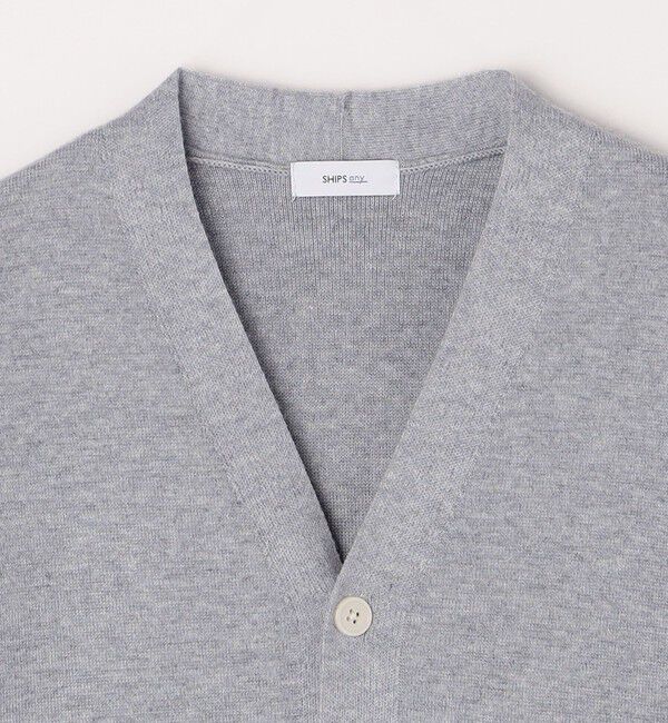 SHIPS any「SHIPS any: 〈手洗い可能〉 ハーフミラノリブ Vネック ニット カーディガン◇」|カーディガン|