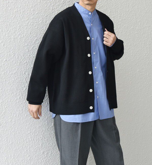 SHIPS any「SHIPS any: 〈手洗い可能〉 ハーフミラノリブ Vネック ニット カーディガン◇」|カーディガン|