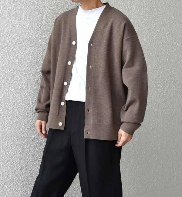 SHIPS any「SHIPS any: 〈手洗い可能〉 ハーフミラノリブ Vネック ニット カーディガン◇」|カーディガン|